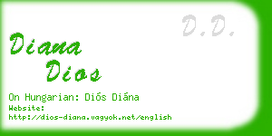 diana dios business card